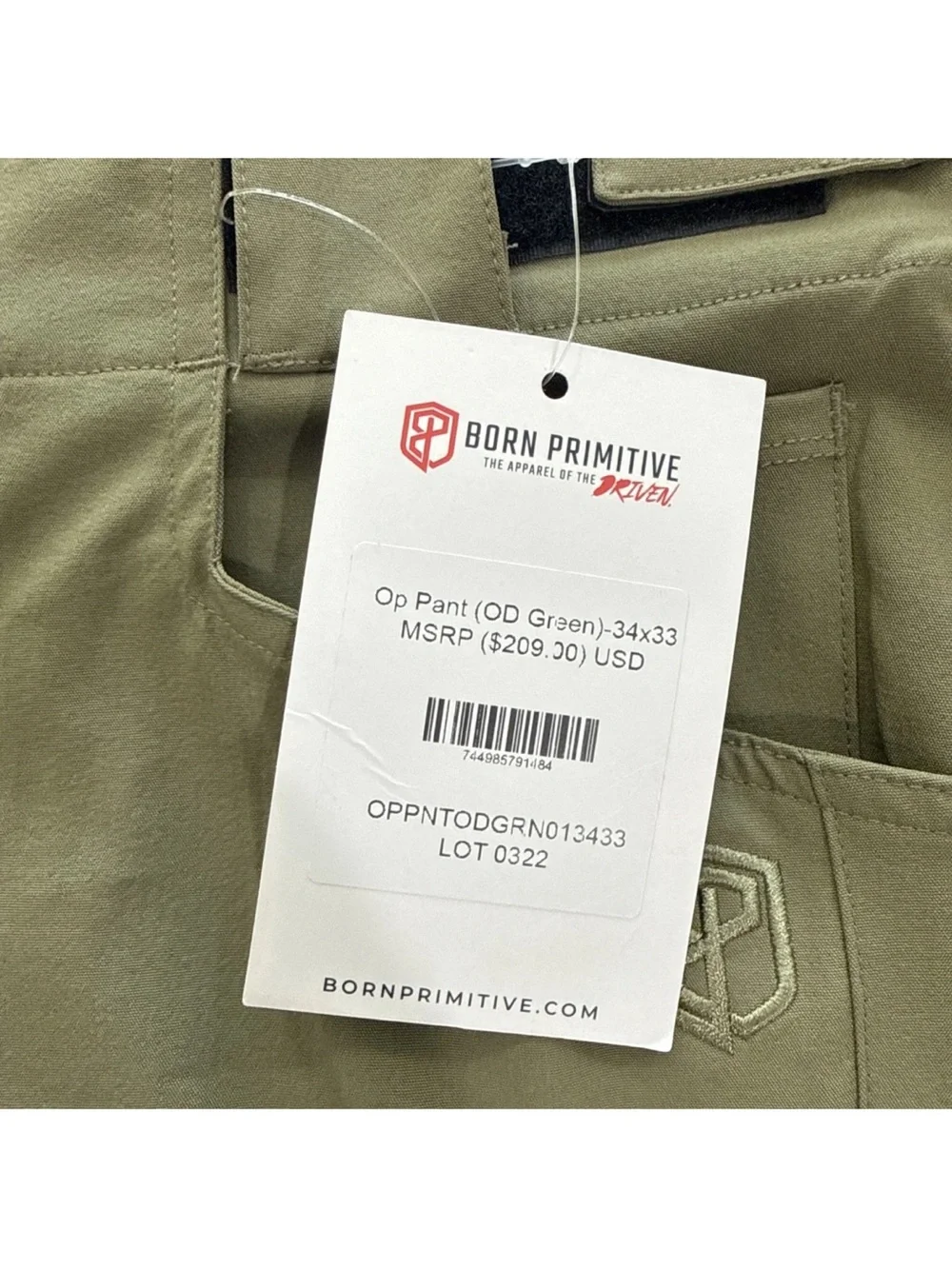 NWT Born Primitive Op Assault Pant 34x33 OD Green - Picture 8 of 9